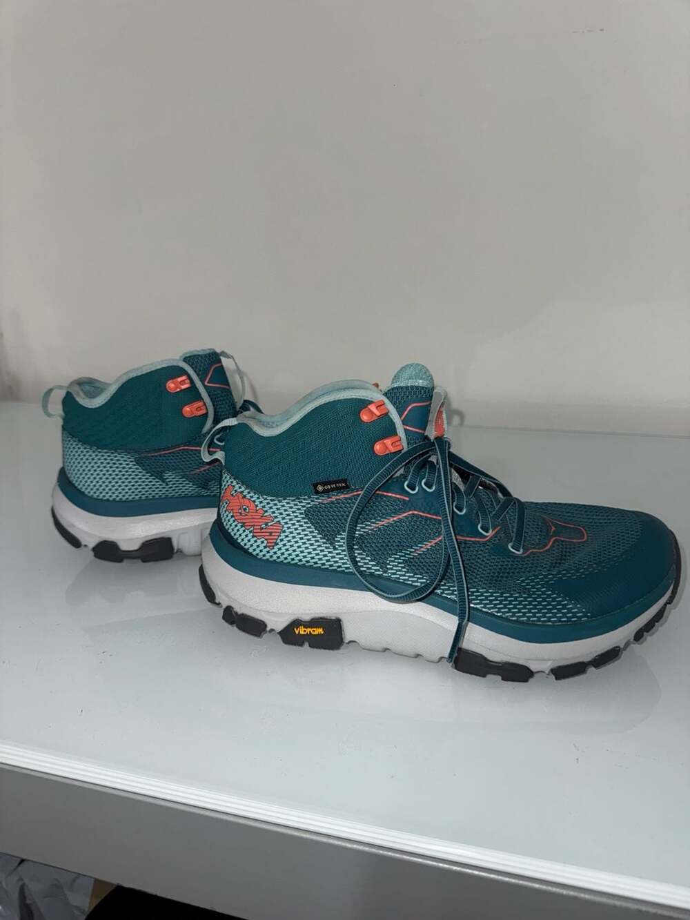 Hoka One One Toa GTX Size 8 Blue Hiking Boots